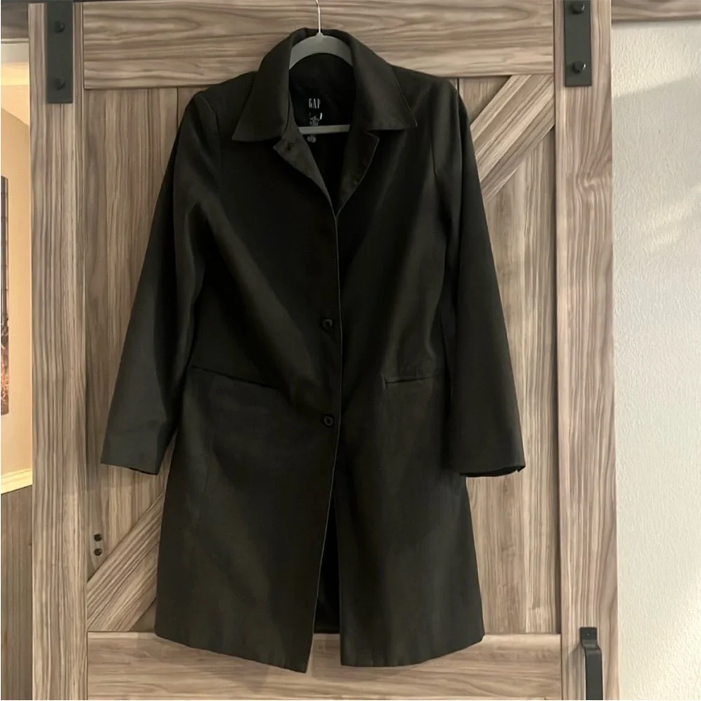 GAP Women's Charcoal Gray Dress Coat - Picture 1 of 9